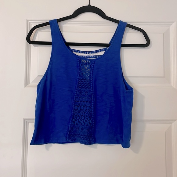 Tobi Tops - Blue cropped tank